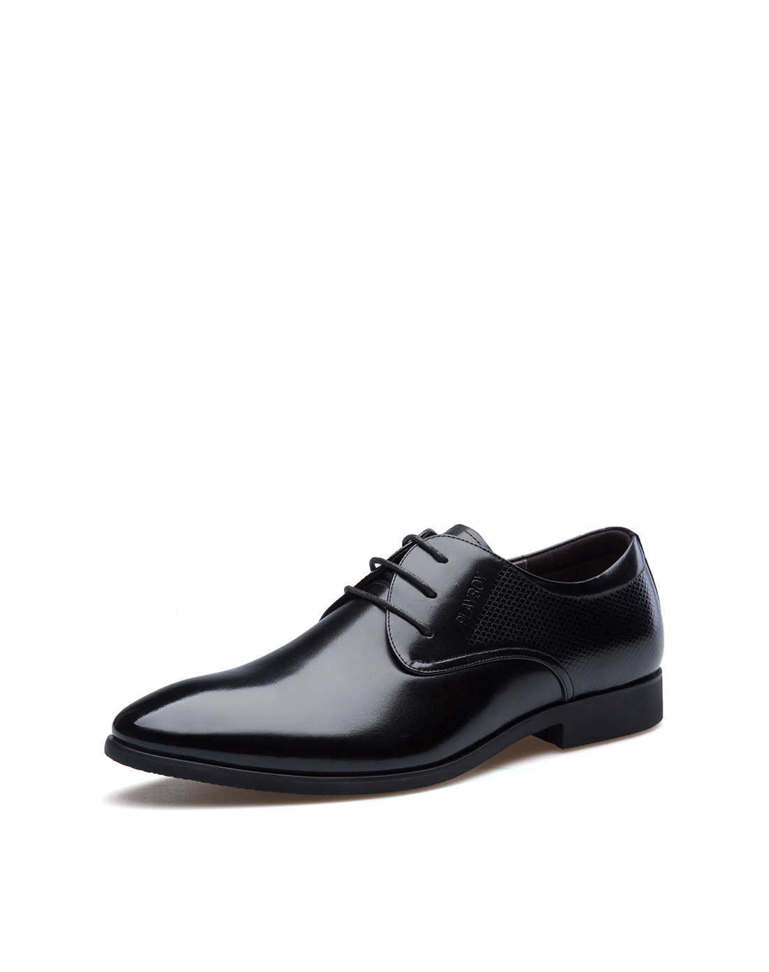 花花公子(PLAYBOY)男士经典系带商务休闲皮鞋结婚鞋圆头正装鞋男鞋