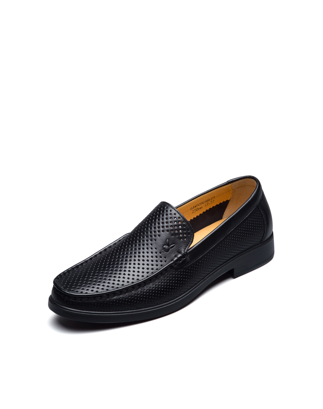 花花公子（PLAYBOY）头层牛皮日常休闲低帮浅口套脚舒适镂空休闲洞洞凉鞋6AW509048L01