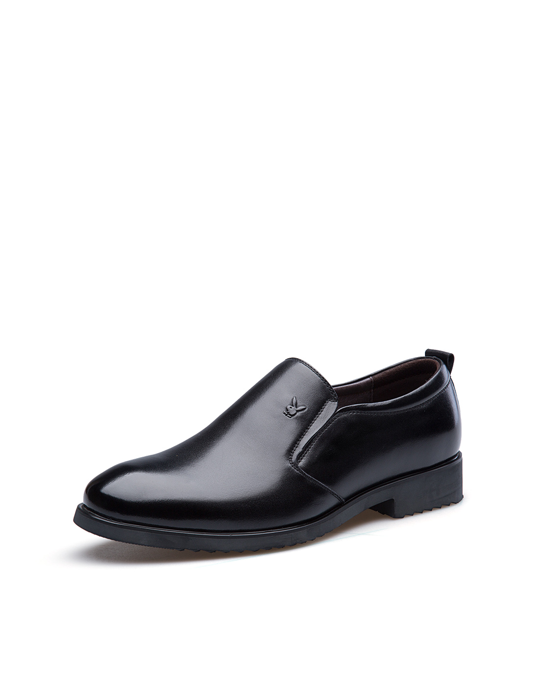 花花公子（PLAYBOY）男士经典套脚商务休闲皮鞋圆头正装鞋男鞋6CW566008D01