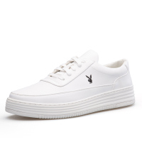 花花公子(PLAYBOY)舒适百搭休闲鞋小白鞋系带平底板鞋男鞋系带百搭男鞋子7BW003033D08