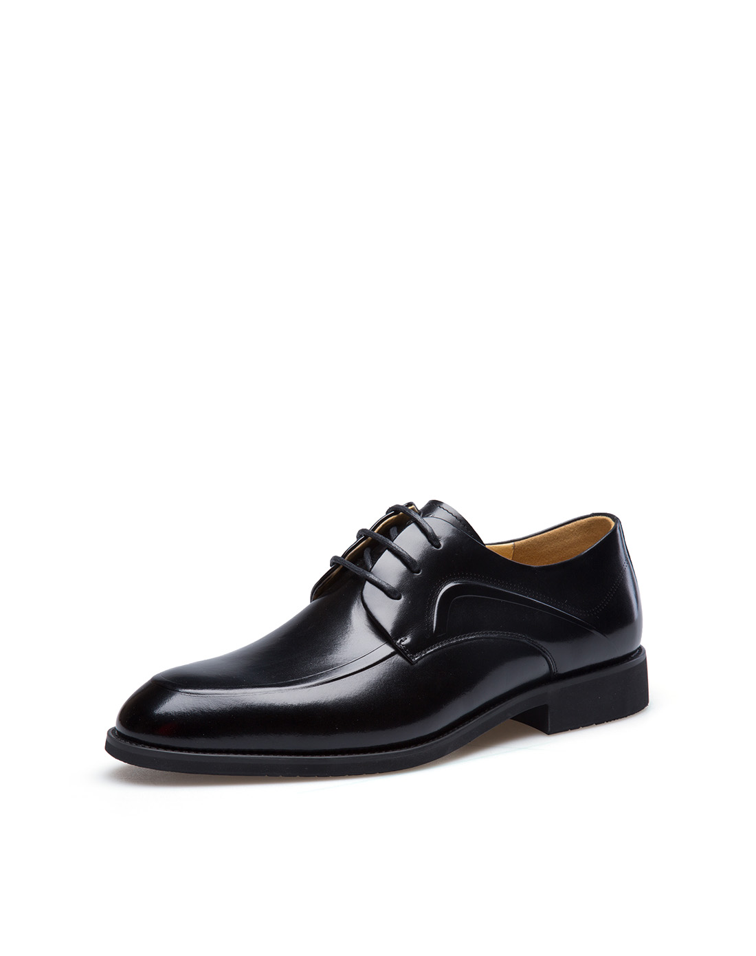 花花公子(PLAYBOY)2017新款男士牛皮革商务正装皮鞋7AW529053D01