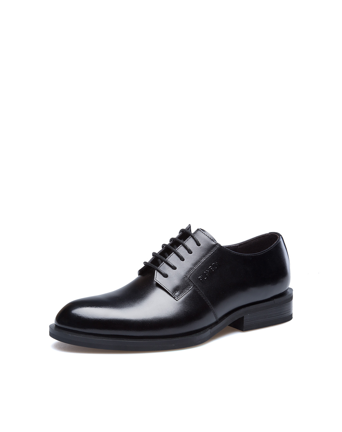 花花公子(PLAYBOY)男士经典简约舒适百搭商务正装皮鞋6DW563048D01