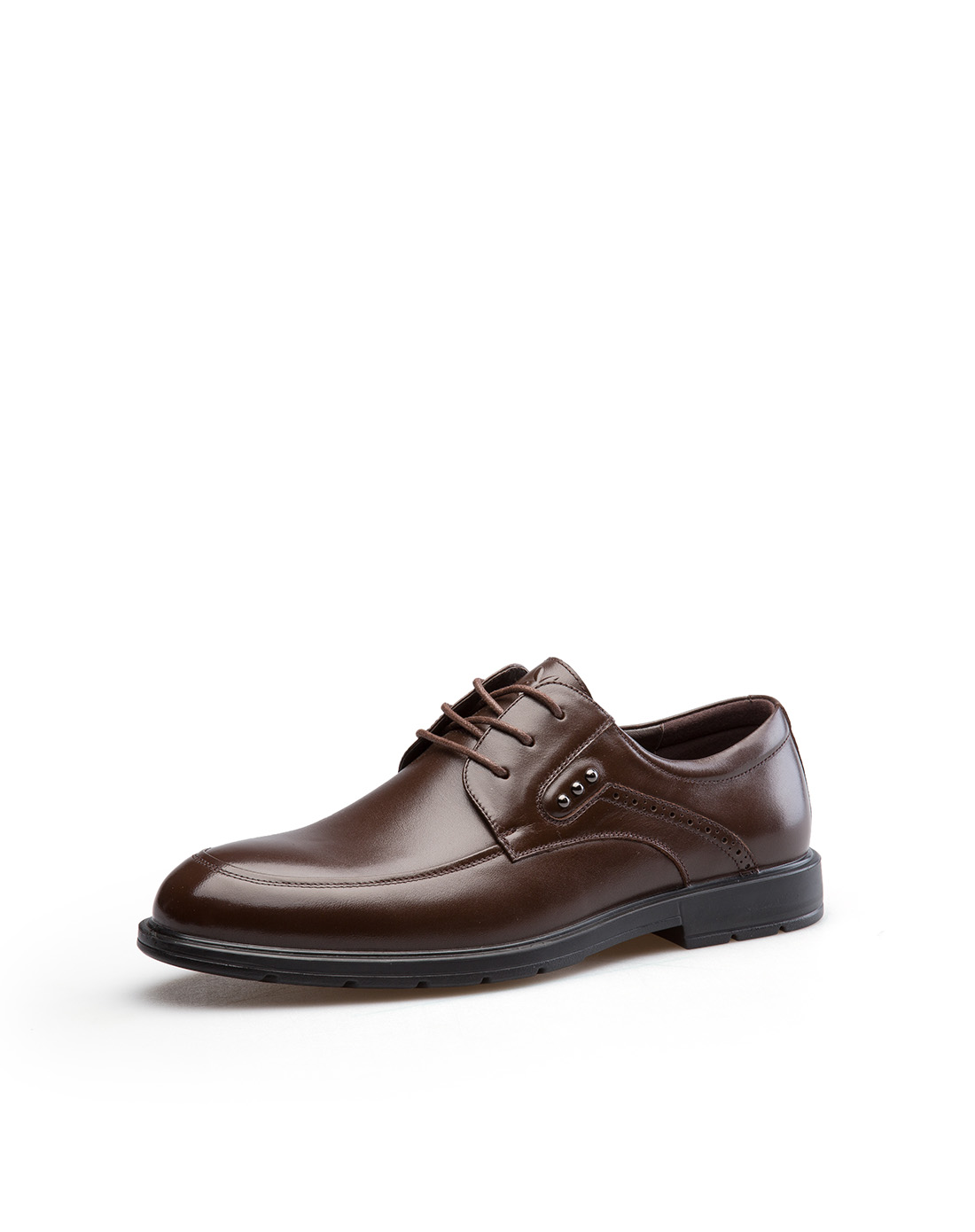 花花公子(PLAYBOY)2017秋季新款圆头系带商务经典男士德比鞋皮鞋男鞋7CW509134D02