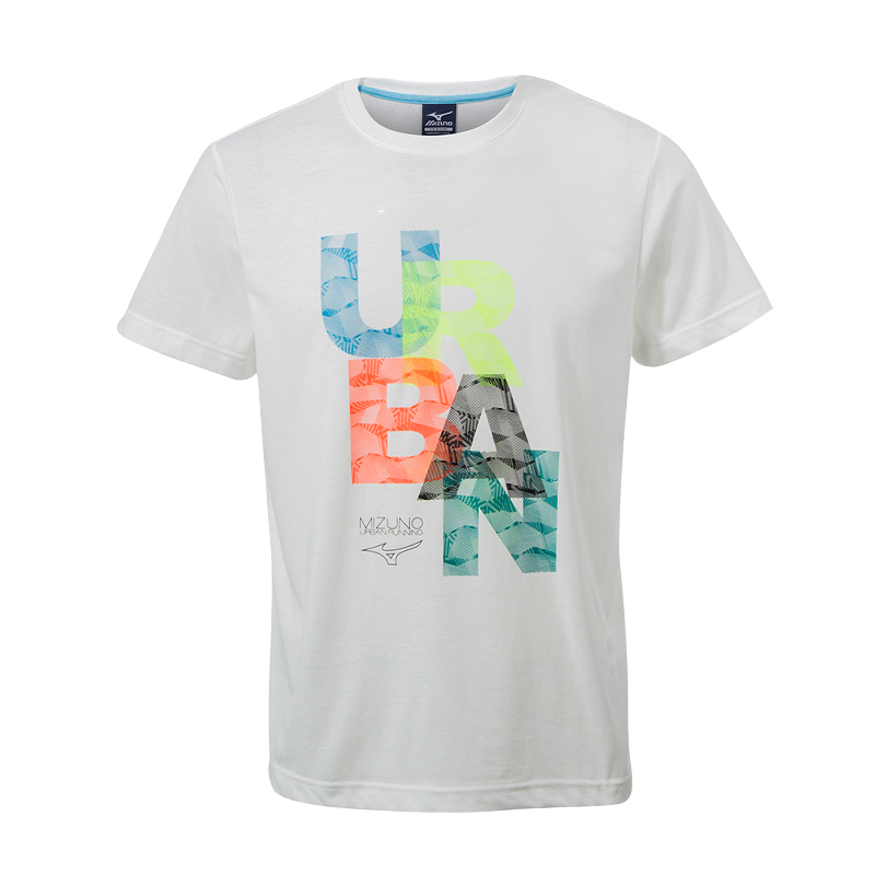 美津浓MIZUNO 男子印花运动短袖 速干透气T恤 K2CA7021