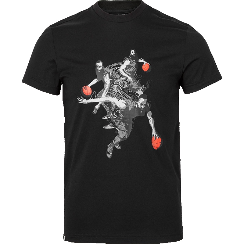 ADIDAS阿迪达斯 2019春季新款 哈登印花男子篮球短袖上衣 运动透气舒适休闲T恤 DZ1871