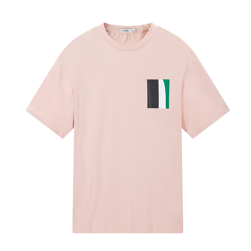 GRSAGA夏季休闲粉色系T恤11723011108