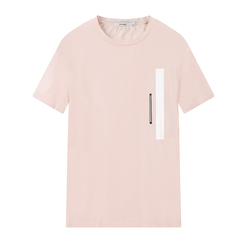 GRSAGA夏季休闲粉色系T恤11723011109