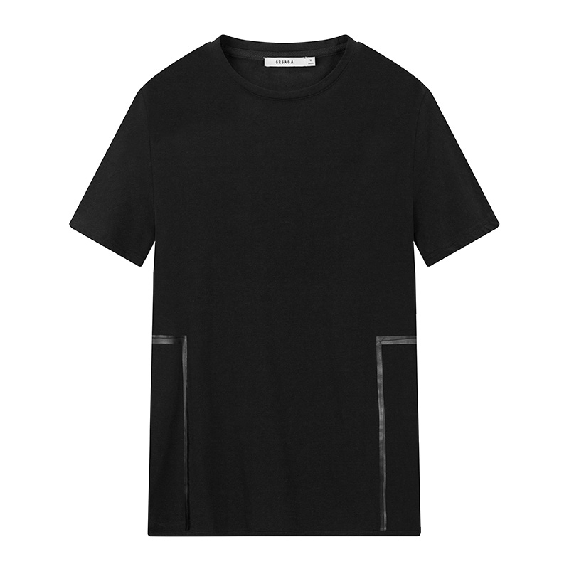 GRSAGA夏季休闲黑色系T恤11723011111