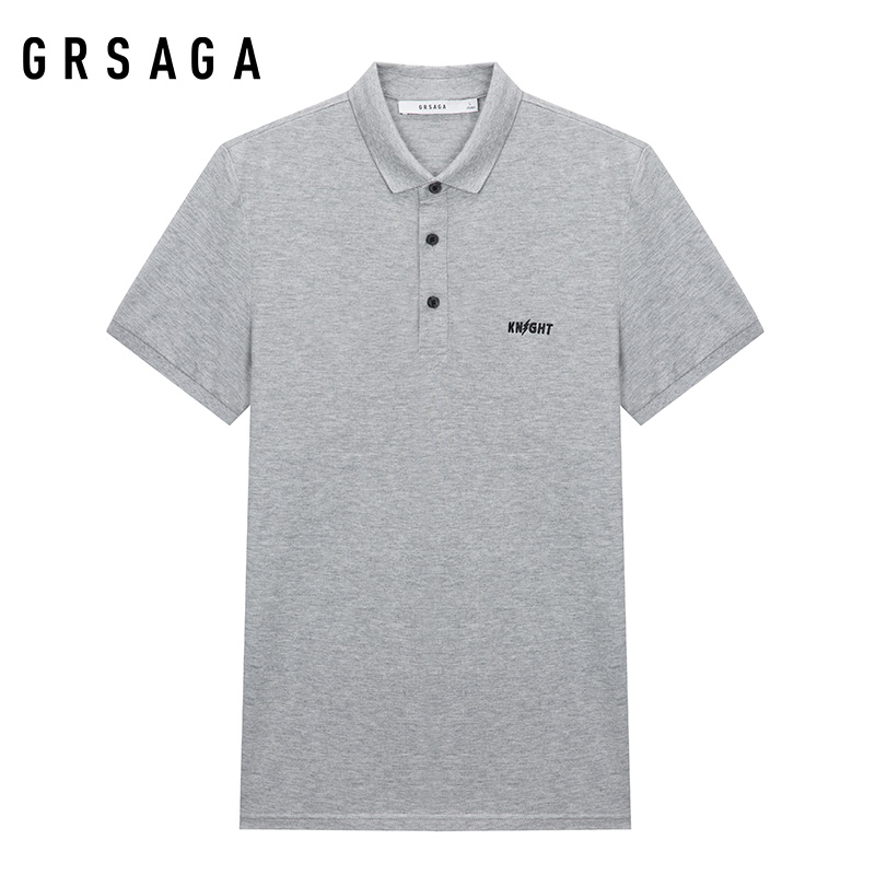 GRSAGA夏季休闲灰色系T恤11723611140