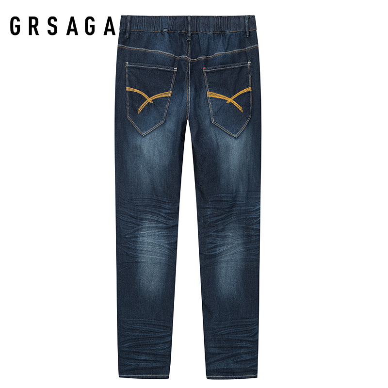 GRSAGA夏季休闲蓝色系牛仔裤11723629767