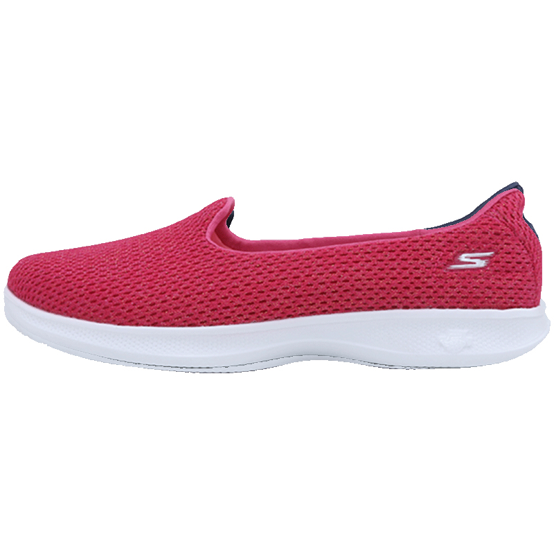 SKECHERS斯凯奇女鞋GO STEP LITE轻质透气一脚蹬健步休闲鞋14469PNK