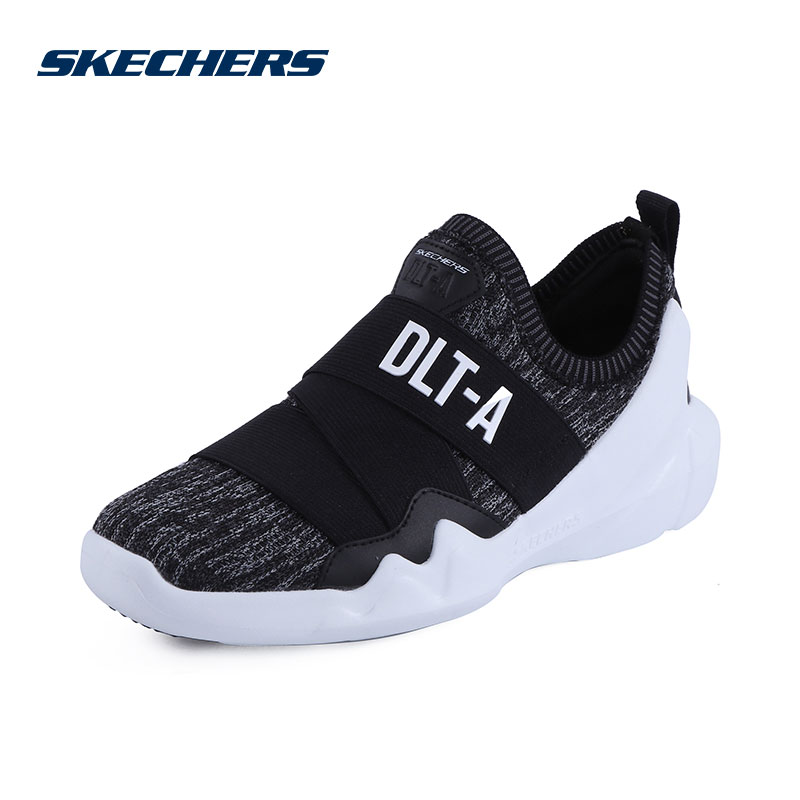 SKECHERS斯凯奇D'LITES系列一脚蹬运动鞋懒人鞋88888156/BKGY