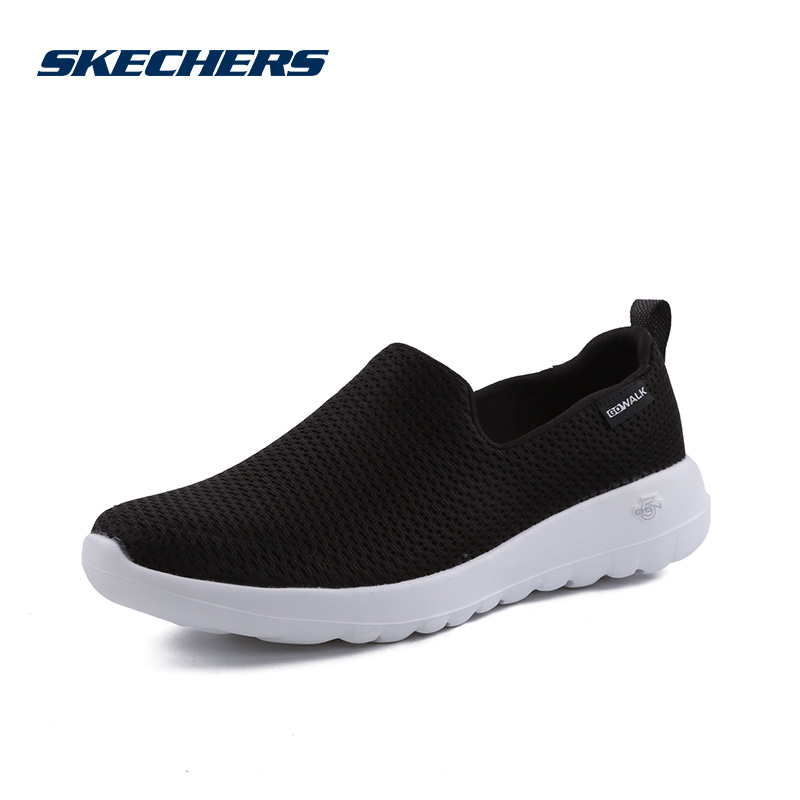 Skechers斯凯奇女鞋18新款健步鞋一脚套透气网布运动休闲鞋15600