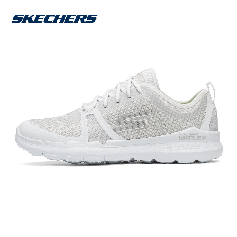 SKECHERS斯凯奇GOFLEXTRAIN女士绑带训练鞋运动鞋14823/BKW