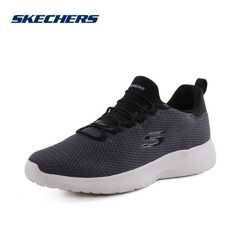 SKECHERS斯凯奇男士橡筋一脚蹬运动鞋休闲鞋58360/BLK