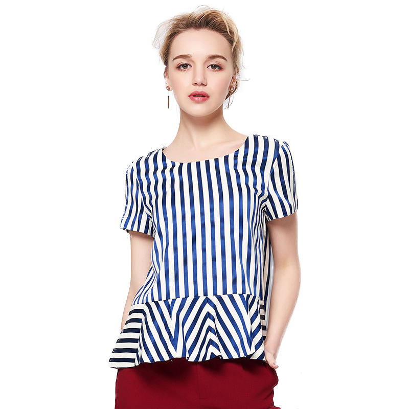 TZI277LA甜美可爱气质条纹上衣