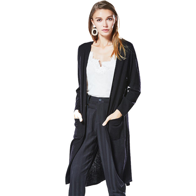 CDY040HE52简约舒适中长款羊毛开衫