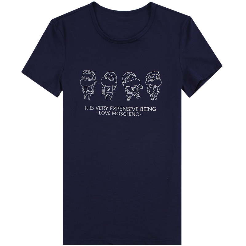 迪尔马奇2016夏季新品蜡笔小新T恤男半袖打底衫半袖上衣M01860_F23