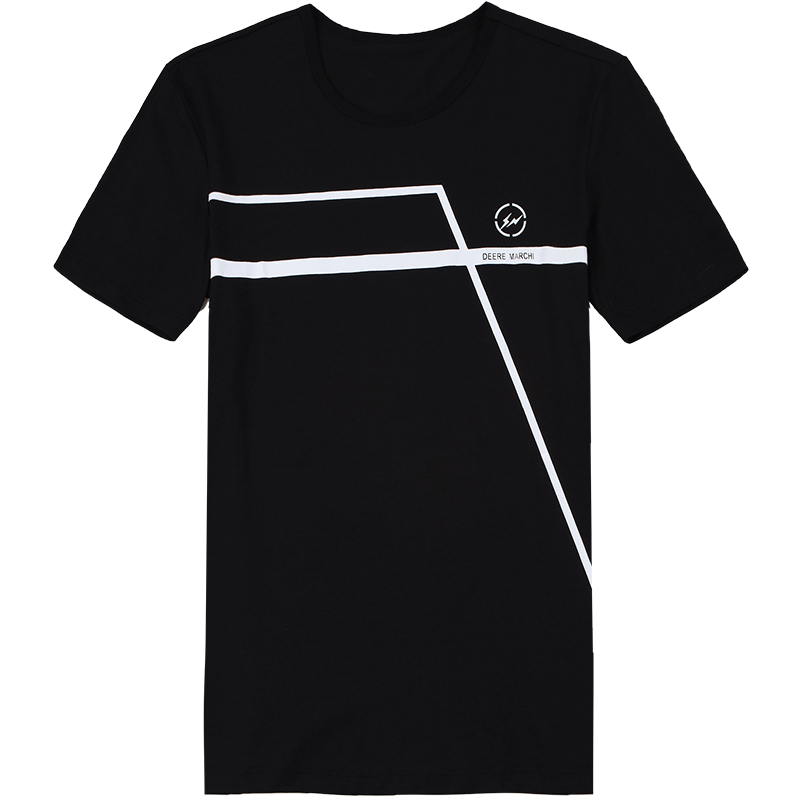 迪尔马奇2017夏季新品潮男型男士圆领短袖T恤衫个性百搭M01763_J29