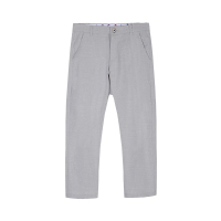 迪尔马奇春夏新品腰头刺绣细波点男士修身九分休闲裤M16505