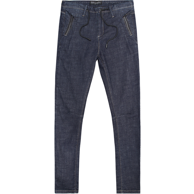 迪尔马奇春装新款男士弹力小脚裤 修身直筒牛仔裤M17579