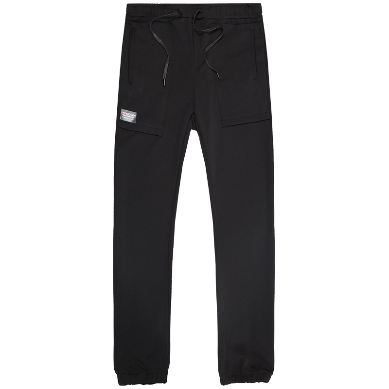 迪尔马奇春季新款男士休闲长裤 纯色修身抽绳束口裤潮M16860