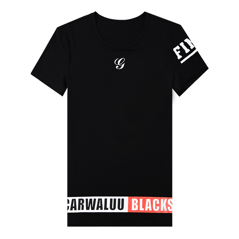 迪尔马奇2017夏季新品男短袖T恤潮字母印花休闲上衣男半袖M01888