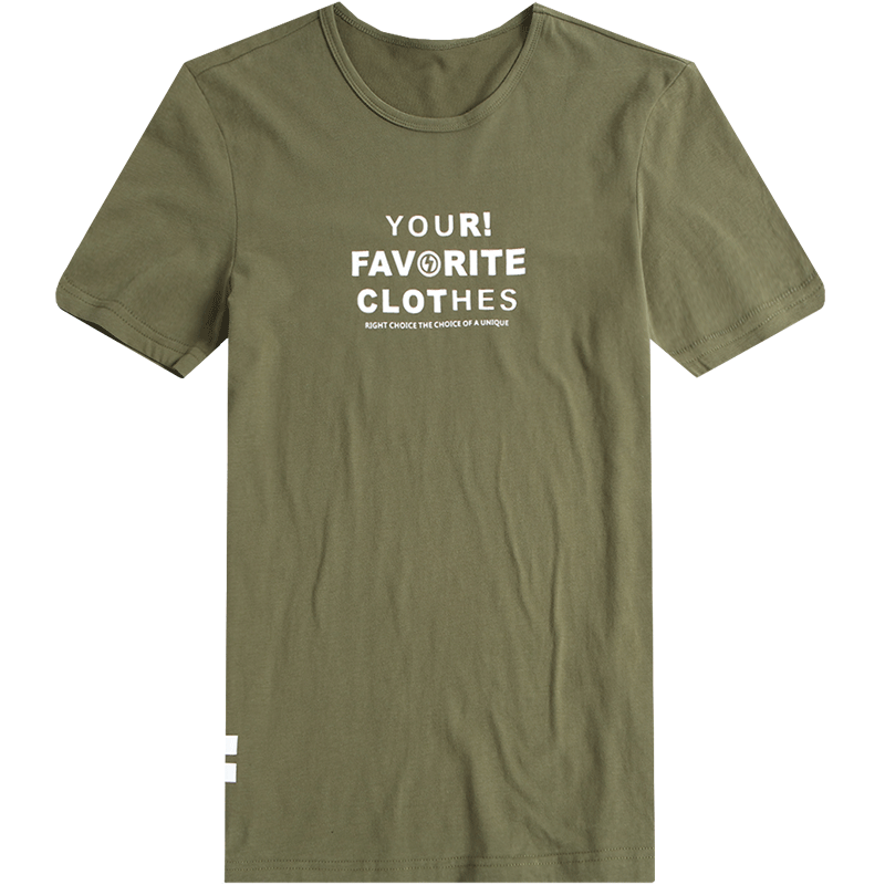 迪尔马奇2017夏季新款男士短袖T恤 潮流字母印花修身打底衫M01936