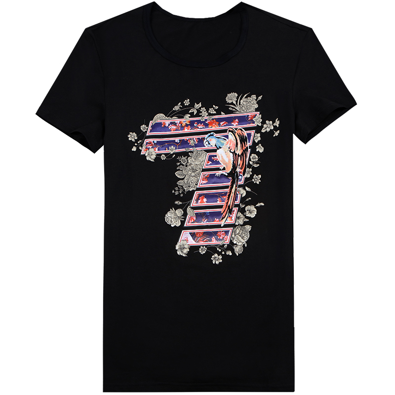 迪尔马奇夏季新品数字T恤男短袖学生个性半袖上衣潮M01865