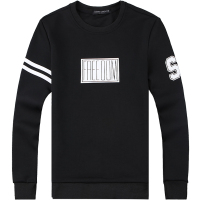 迪尔马奇春秋装新款男士休闲圆领套头卫衣几何图形印花潮M08573