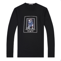 迪尔马奇春季新款男士休闲长袖T恤 动物印花修身打底衫M07615