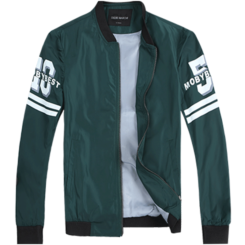 迪尔马奇春装新款男士休闲立领夹克简约男装修身外套M09610