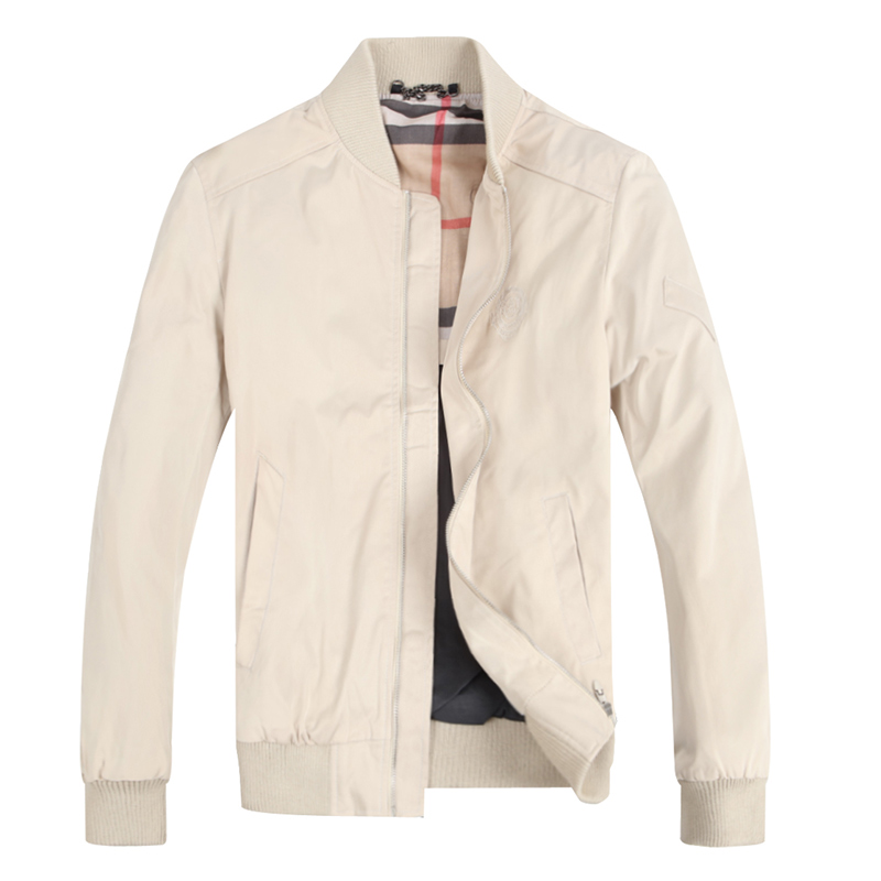 迪尔马奇春装新款男士休闲夹克 纯色修身刺绣春秋外套M09612