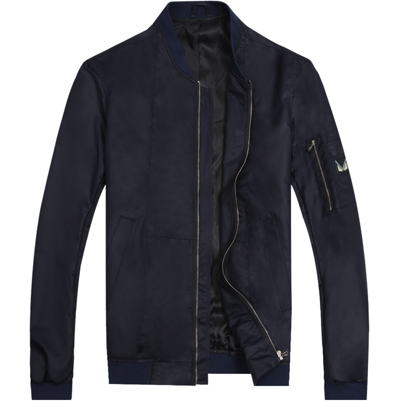 迪尔马奇春装新款男士休闲外套飞行员夹克简约春秋棒球服M09617