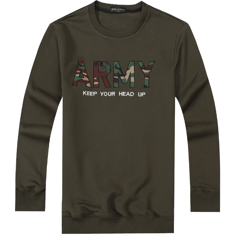 迪尔马奇装新款男士套头卫衣 刺绣贴布印花秋外套M08665