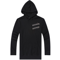 迪尔马奇夏新款男士连帽卫衣 休闲口袋拉链装饰外套M08666