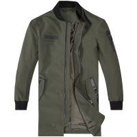 迪尔马奇装新款男士休闲夹克 中长款修身立领外套潮M09700