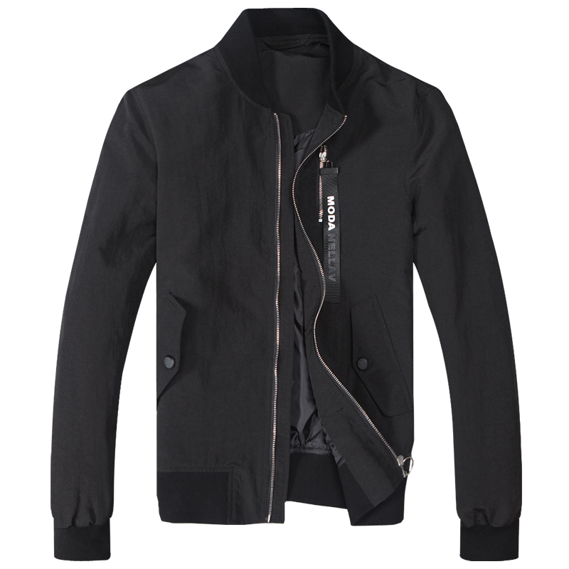 迪尔马奇夏新款男士休闲夹克 简约纯色修身棒球衫潮M09699