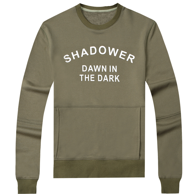 迪尔马奇秋季卫衣男连帽 休闲运动外套 假两件男士套头卫衣M08686