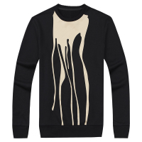 迪尔马奇秋季圆领套头男士卫衣青年潮流印花长袖卫衣外套男M08682