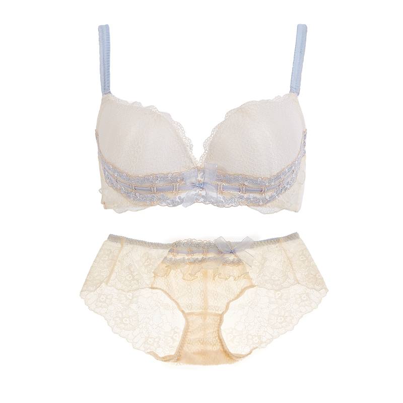 爱恋伊 日系甜美公主内衣套装少女性感蕾丝聚拢文胸女胸罩软钢圈