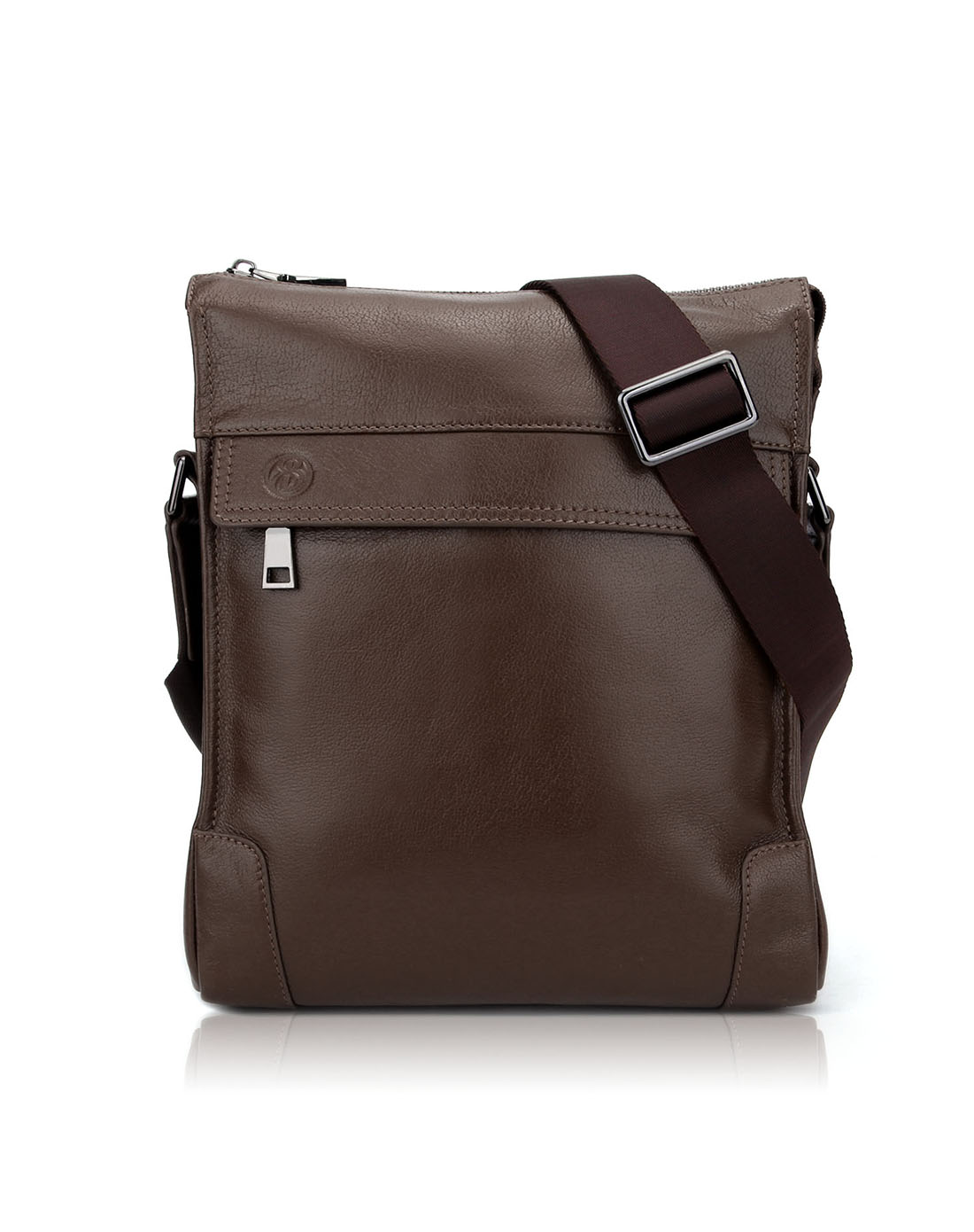 贝尔beier旅行休闲商务纯色头层牛皮真皮经典单肩包-爆款男包