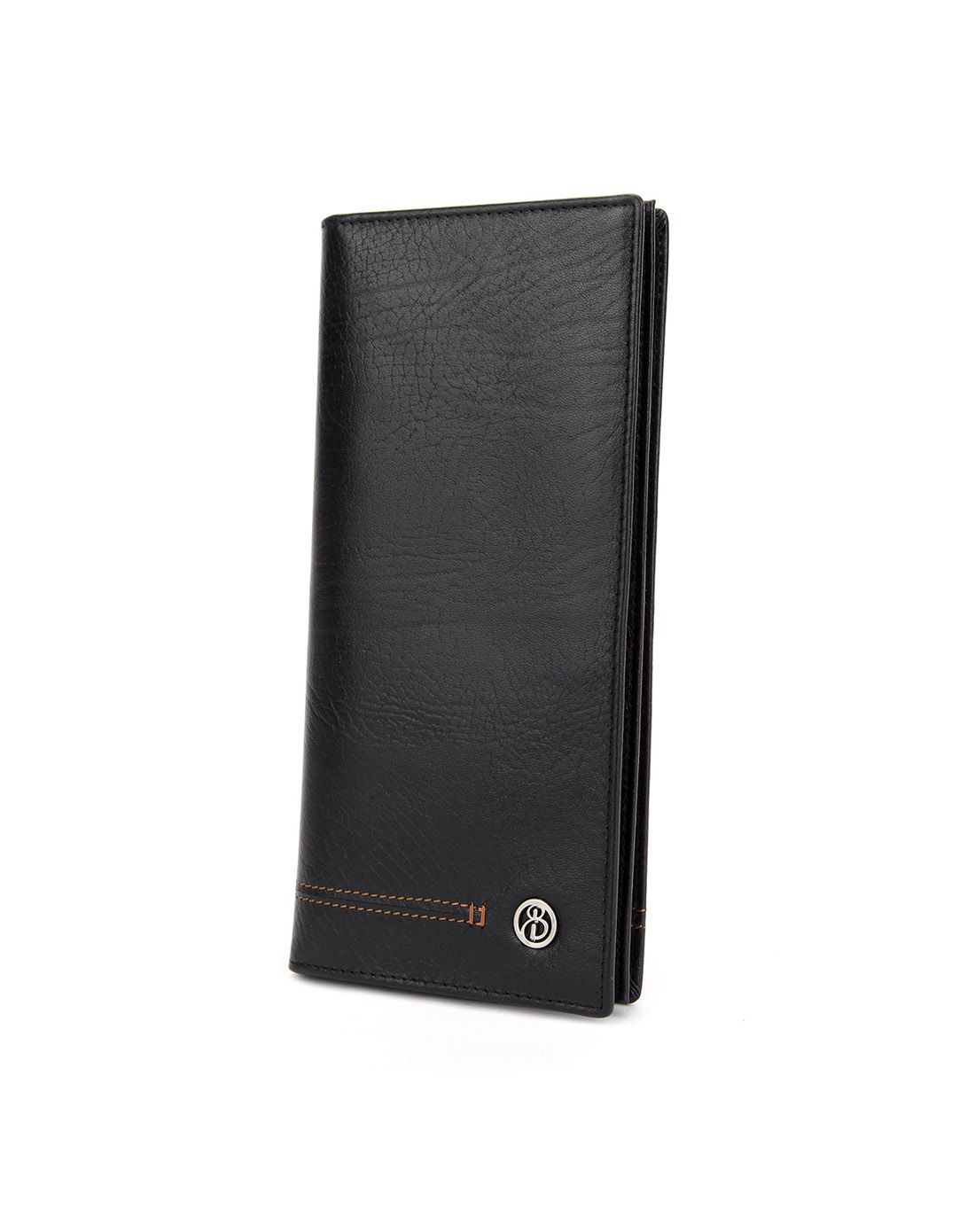 贝尔beier2018宴会休闲商务纯色牛皮真皮时尚柔软长款钱包-特惠男包