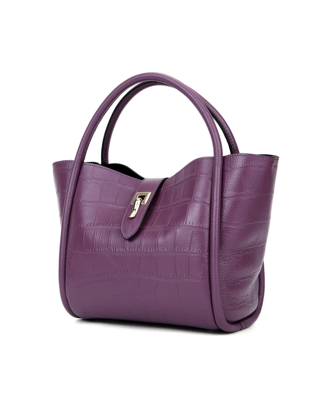 贝尔beier甜美动物纹宴会休闲纯色鳄鱼纹牛皮革真皮精致手提包女包