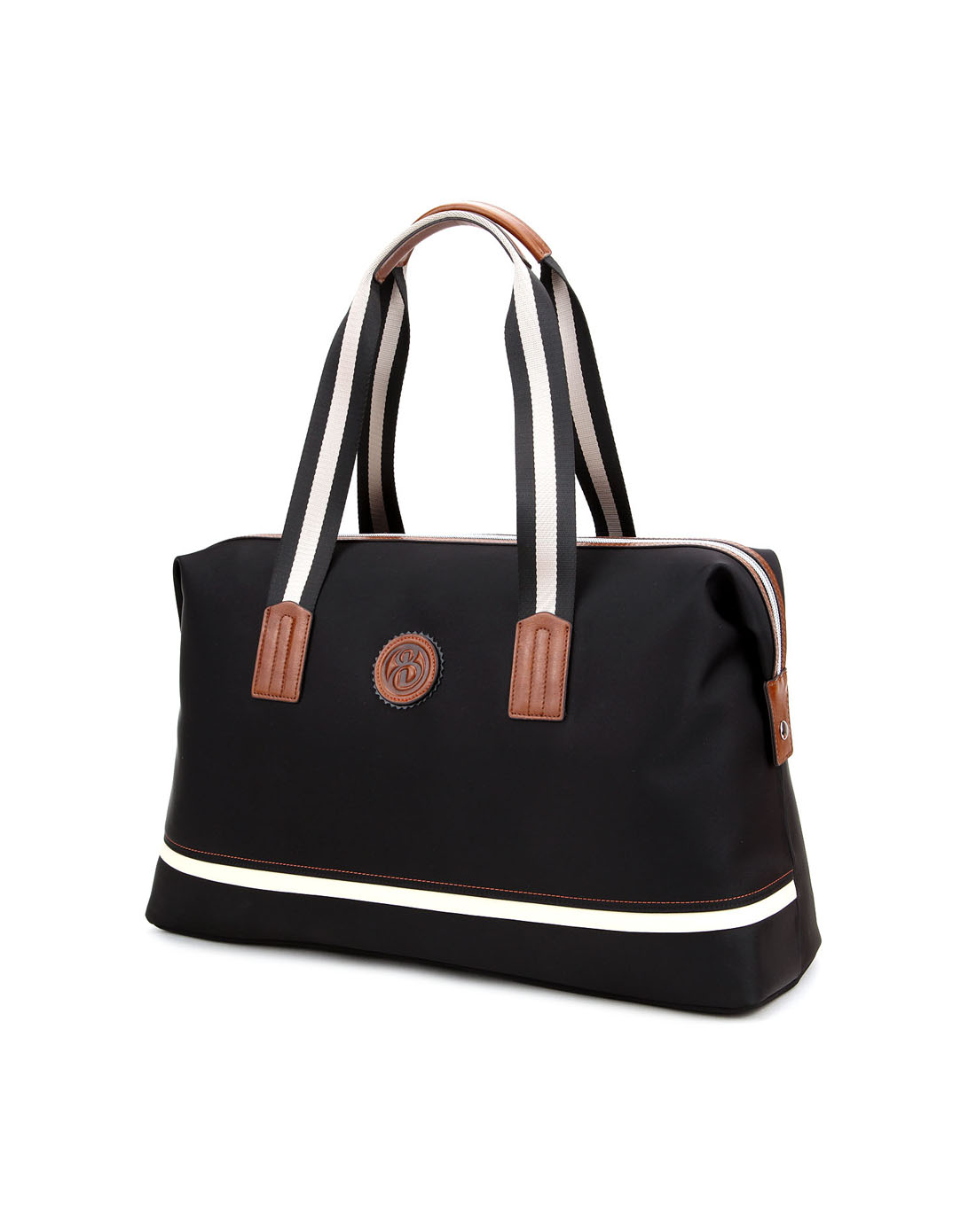 贝尔beier职业撞色旅行休闲纯色进口防水布轻便旅行袋-特惠男包