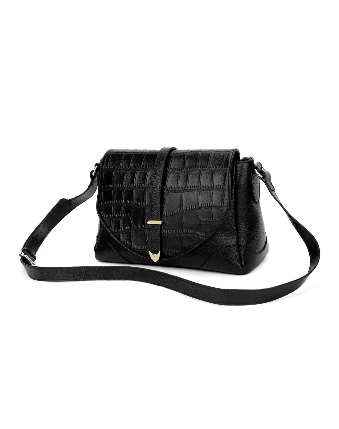 贝尔beier新款 鳄鱼纹女包牛皮革超时尚实用斜挎包单肩包百搭