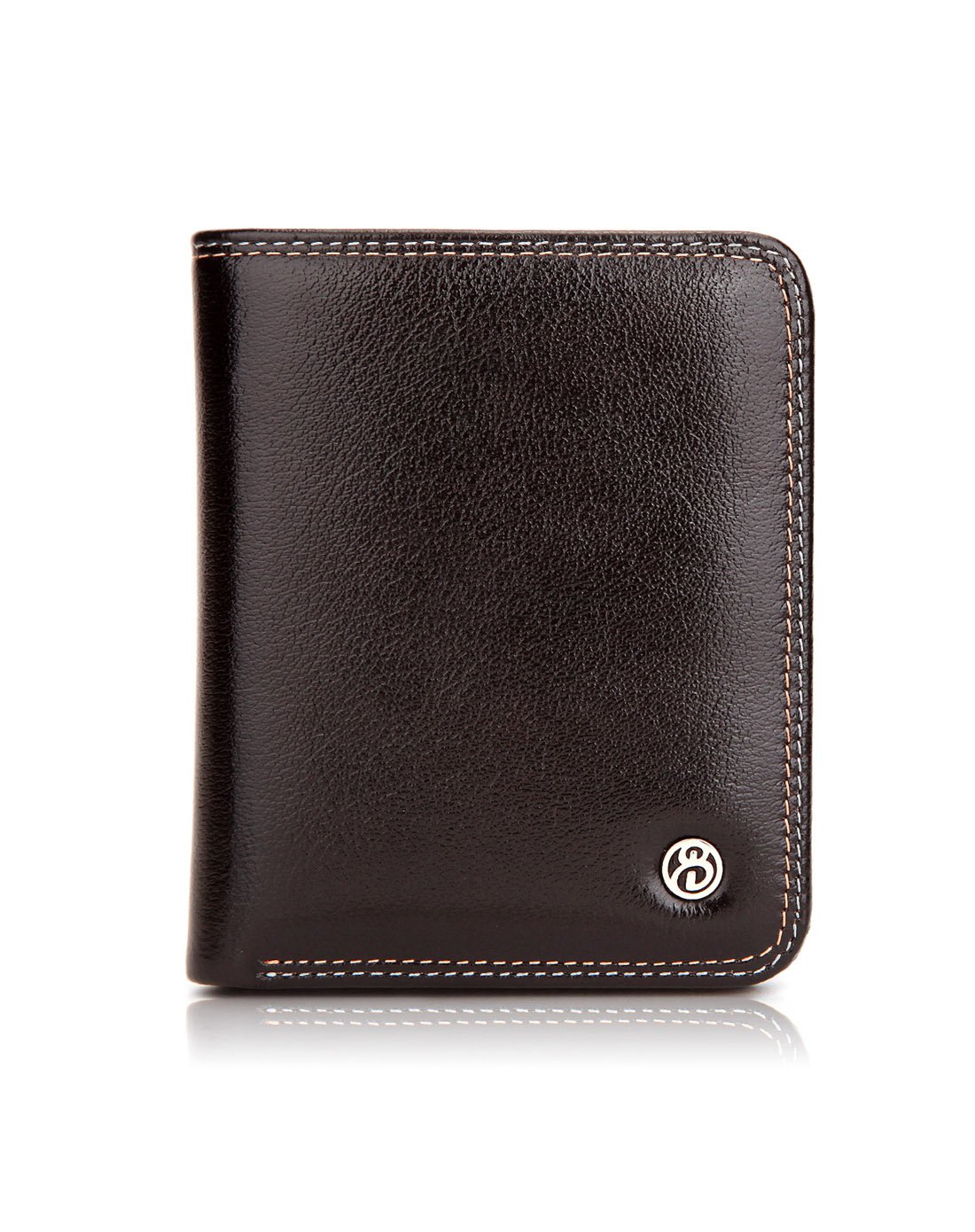 贝尔beier2018宴会旅行休闲商务纯色牛皮真皮柔软竖款钱包男包