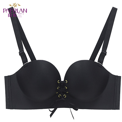 珀依兰 小胸聚拢绑带拉绳拉B女文胸 无痕无钢圈美背性感lb内衣