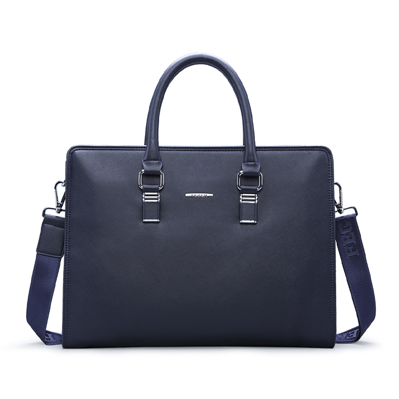 斐格男包手提包横款男士商务公文包电脑包pvc休闲单肩斜挎包背包
