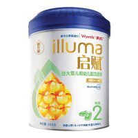 惠氏(Wyeth illuma)启赋较大婴幼儿配方奶粉2段(6-18个月) 900g罐装1罐
